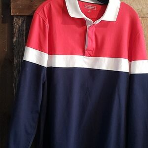 Large Multi Color Long Sleeve Club Room Shirt.